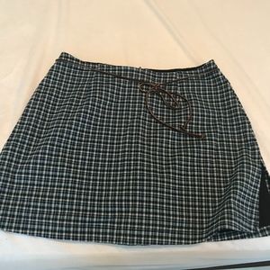Blue plaid Skort